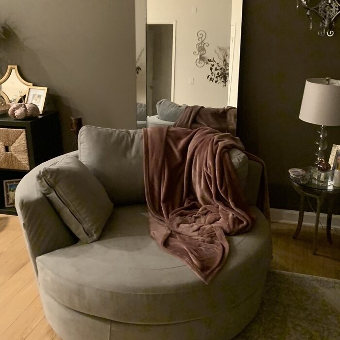 Minorca 52.76'' Wide Swivel Barrel Chair