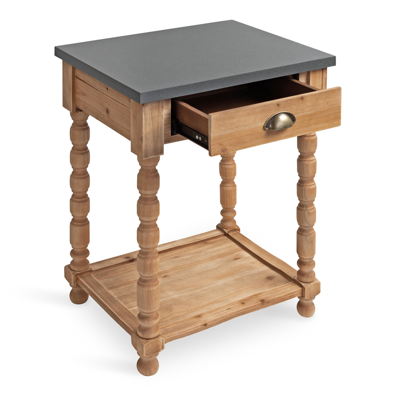 Mirac 26.25'' Tall End Table with Storage
