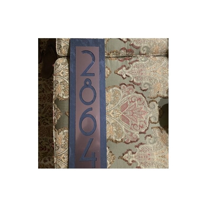 Modern Copper 5-Line Wall Address Plaque