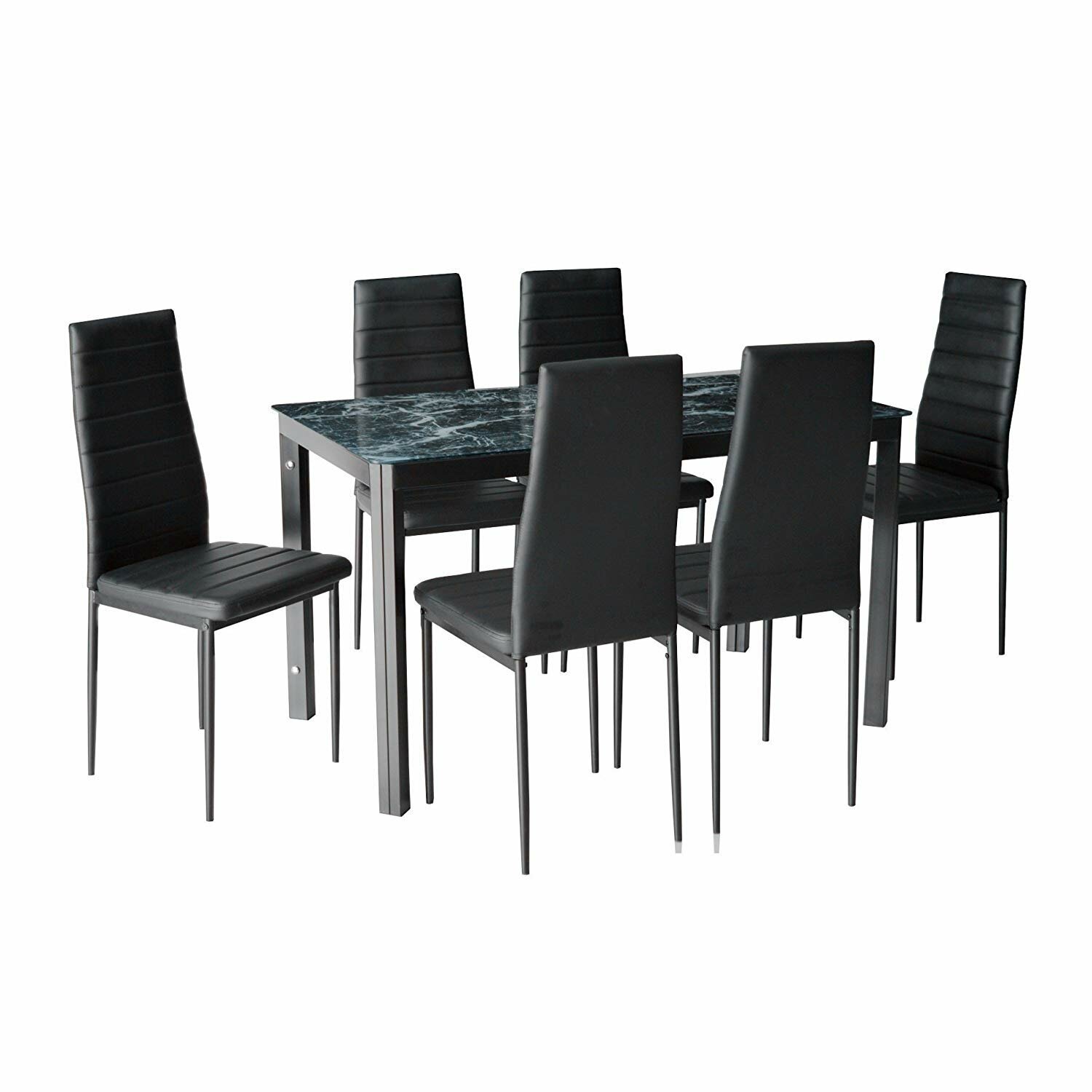 Modern marble dining table set