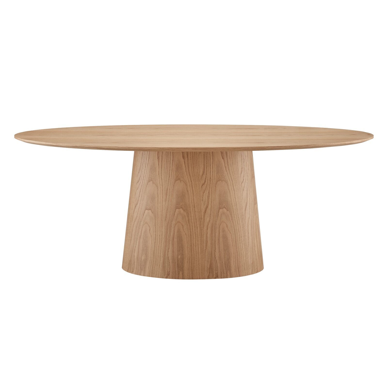 Modern Pedestal Base Oval Dining Table
