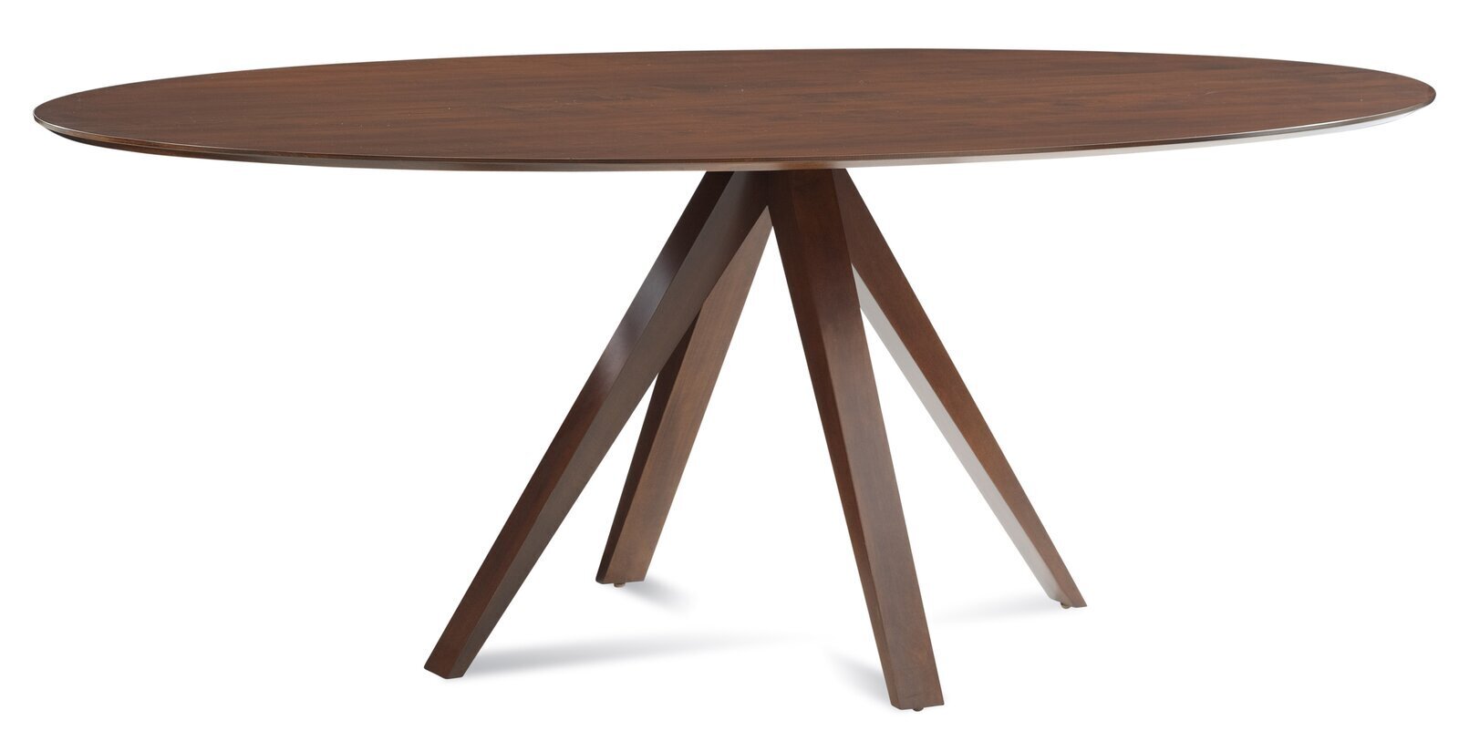 Modern Solid Maple Oval Dining Table