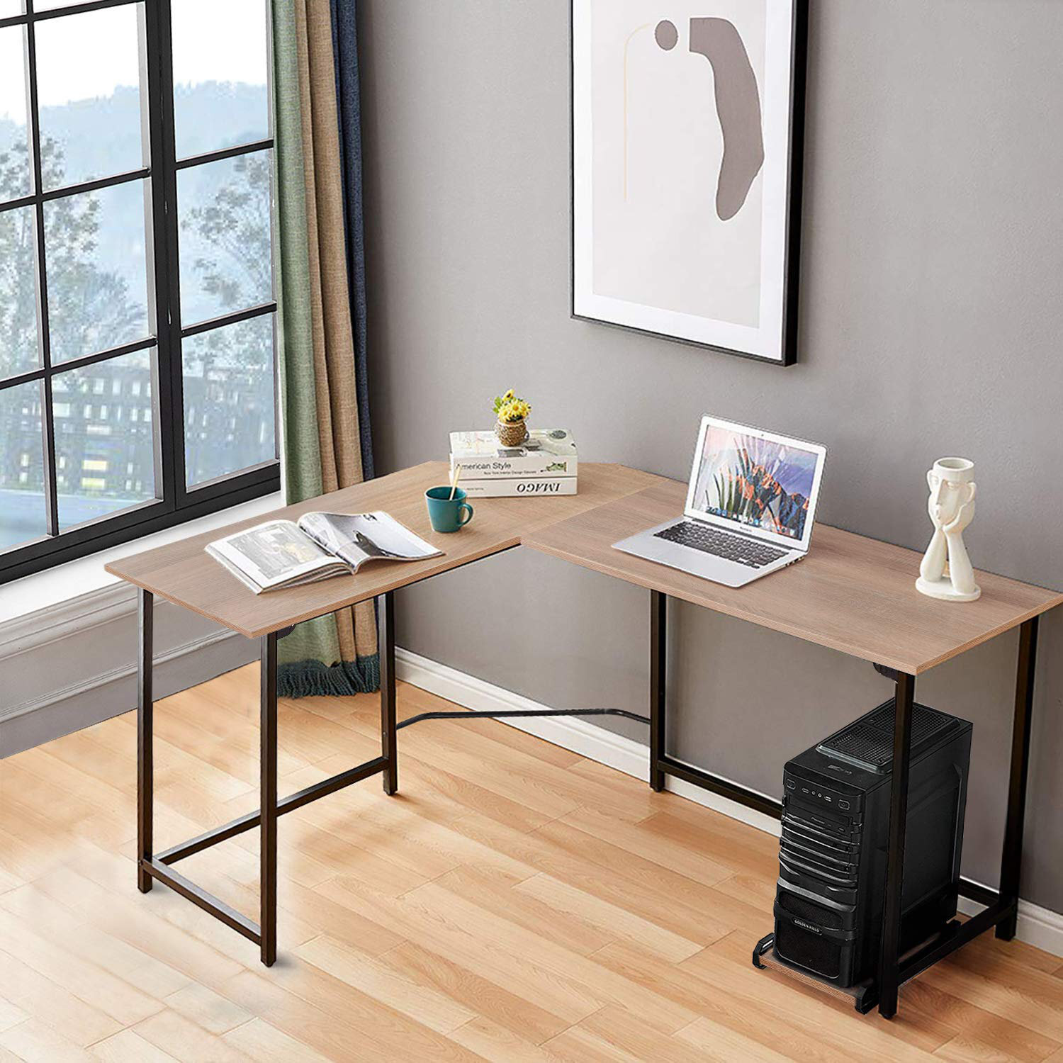 Modern Wooden Corner Desk
