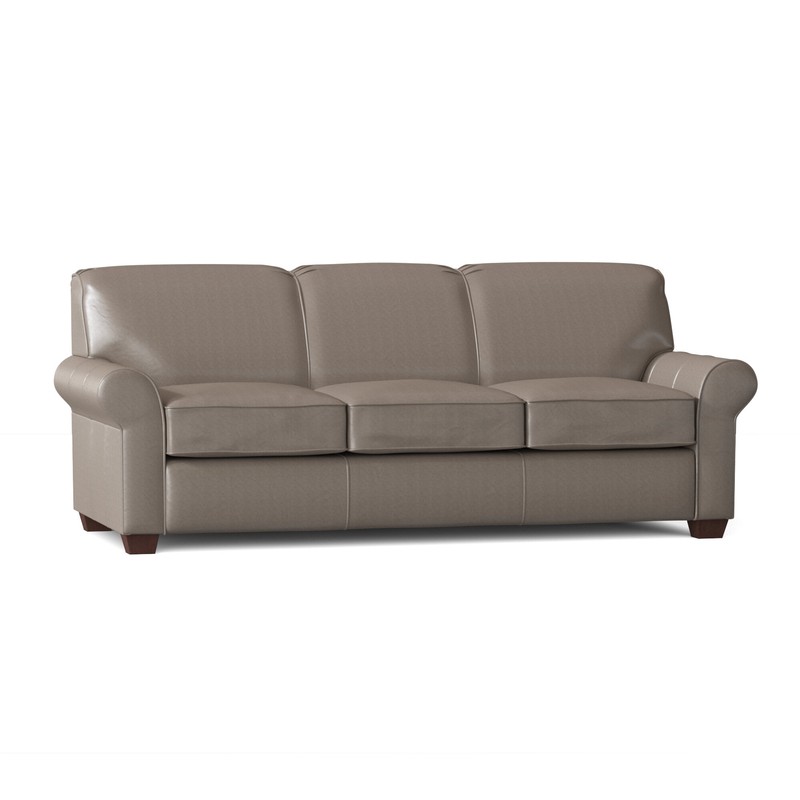 Mojave 81'' Genuine Leather Rolled Arm Sofa