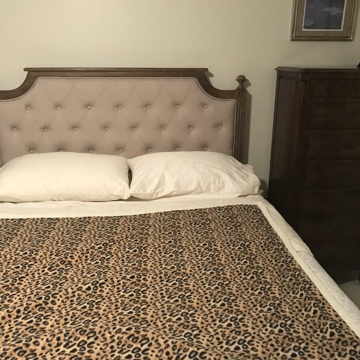 Moneta Upholstered Solid Wood Panel Headboard