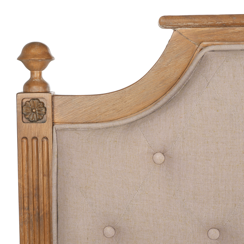 Moneta Upholstered Solid Wood Panel Headboard