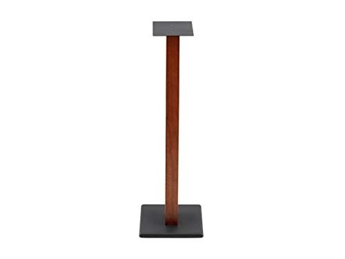 Monolith Speaker Stands - 32 inch, Cherry (Each), 50lbs Capacity, Adjustable Spikes, Sturdy Construction, Ideal for Home Theater Speakers