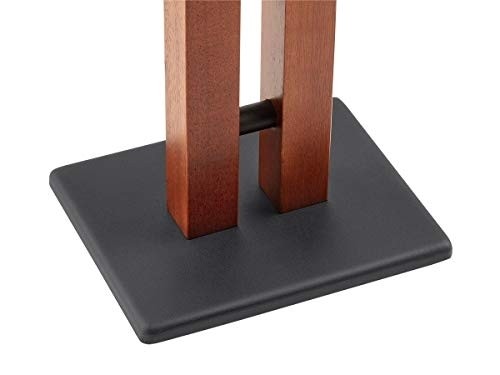 Monolith Speaker Stands - 32 inch, Cherry (Each), 50lbs Capacity, Adjustable Spikes, Sturdy Construction, Ideal for Home Theater Speakers