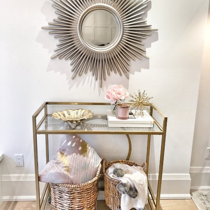 Moorman Starburst Glam Beveled Accent Wall Mirror