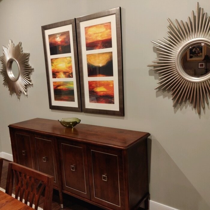 Moorman Starburst Glam Beveled Accent Wall Mirror