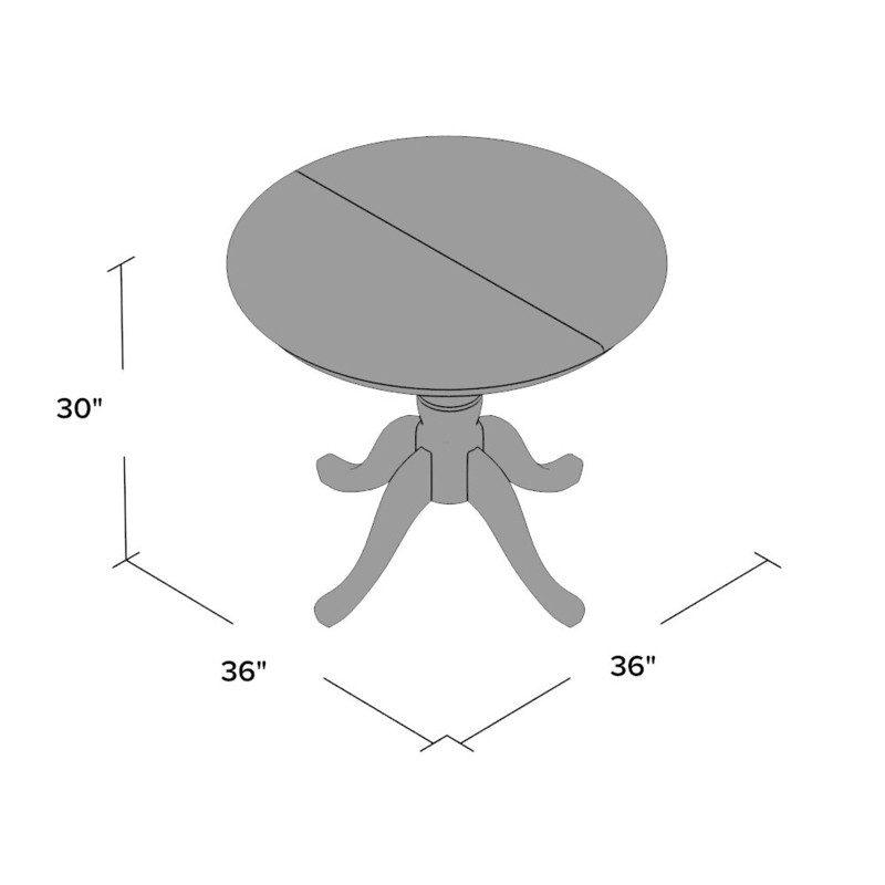 Mossman Extendable Solid Wood Pedestal Dining Table