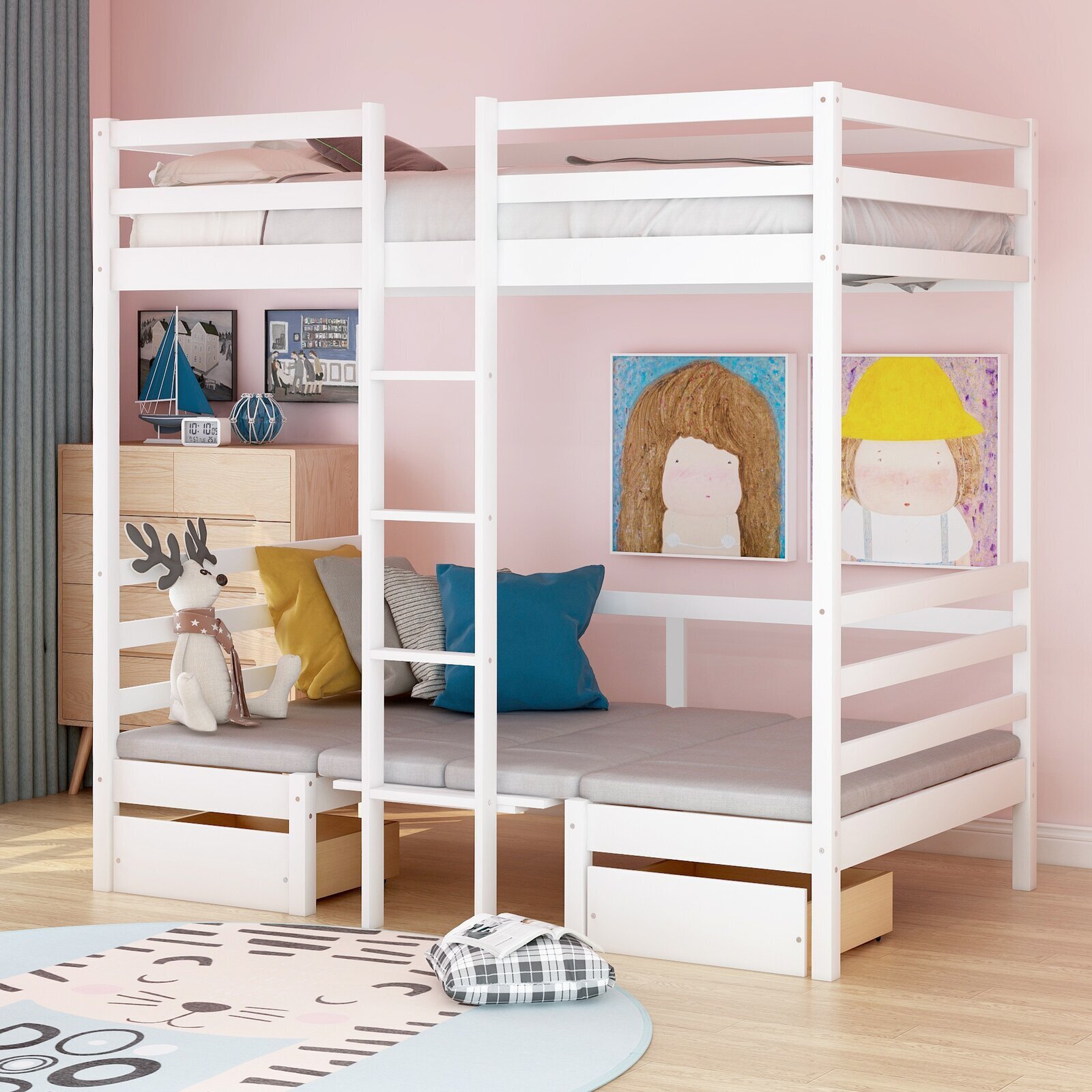 Multifunctional Bunk Beds With Desk