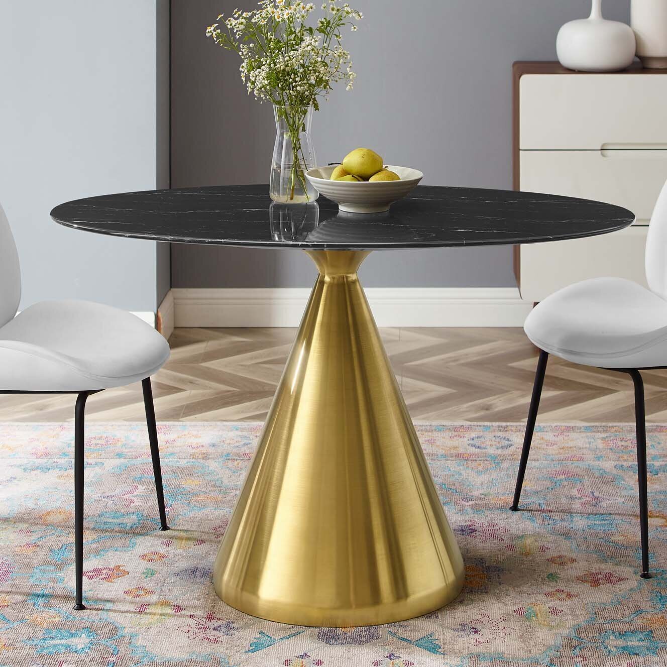 Narrow Oval Dining Table