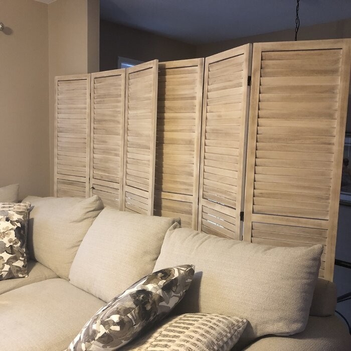 National City 50'' W x 70'' H 3 - Panel Wood Folding Room Divider