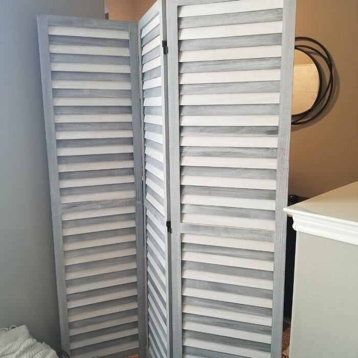 National City 50'' W x 70'' H 3 - Panel Wood Folding Room Divider