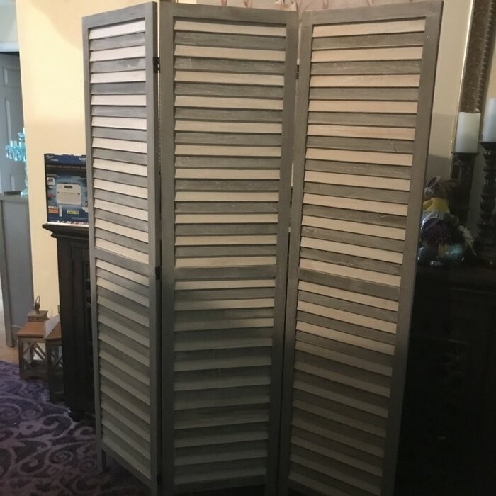 National City 50'' W x 70'' H 3 - Panel Wood Folding Room Divider