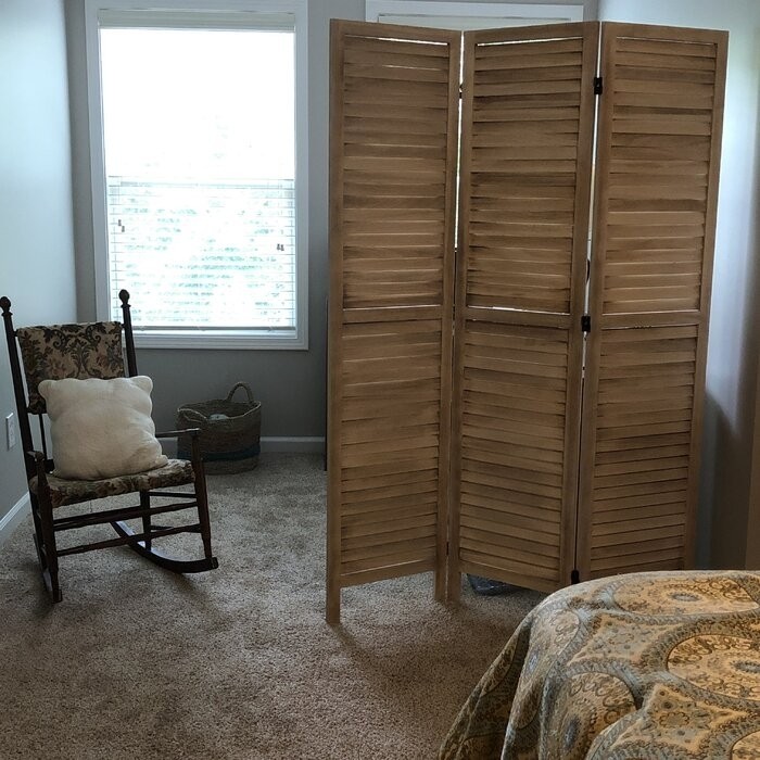 National City 50'' W x 70'' H 3 - Panel Wood Folding Room Divider