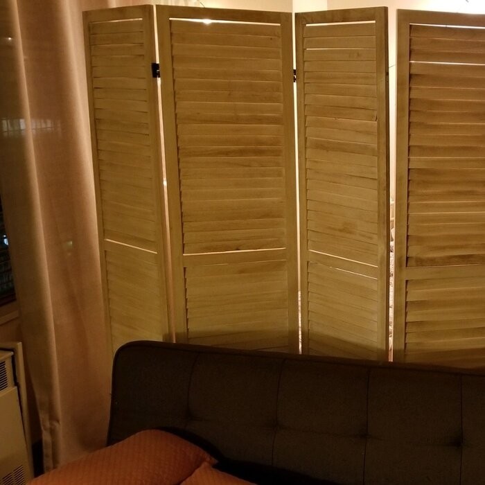 National City 50'' W x 70'' H 3 - Panel Wood Folding Room Divider