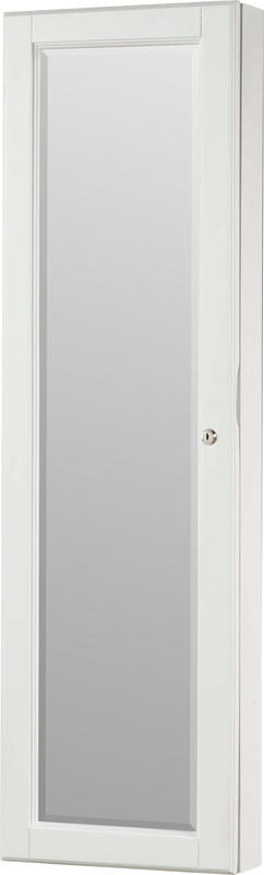 Neufeld 14.5'' Wide Wall Mounted Jewelry Armoire with Mirror