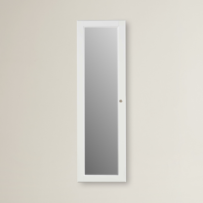 Neufeld 14.5'' Wide Wall Mounted Jewelry Armoire with Mirror