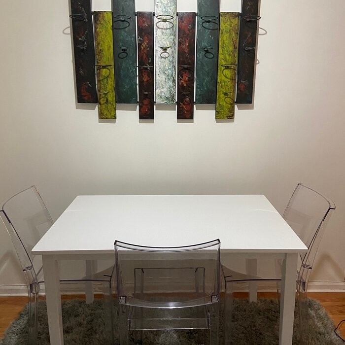 Normand Stacking Side Chair in Clear