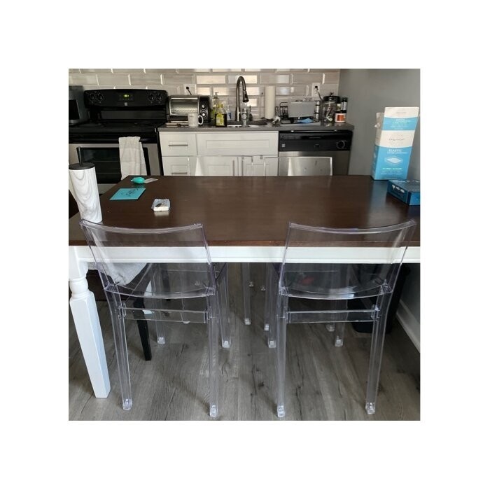 Normand Stacking Side Chair in Clear