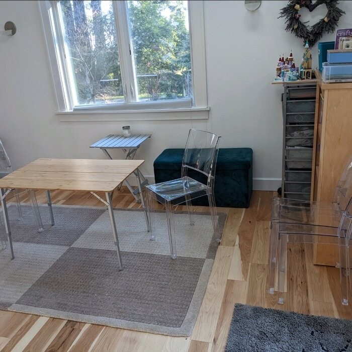 Normand Stacking Side Chair in Clear