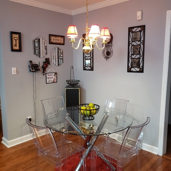 Normand Stacking Side Chair in Clear