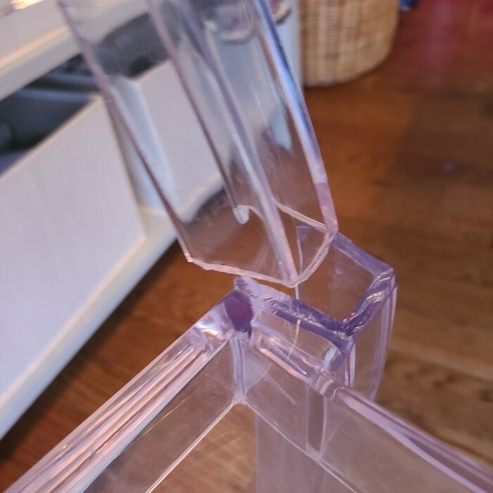 Normand Stacking Side Chair in Clear