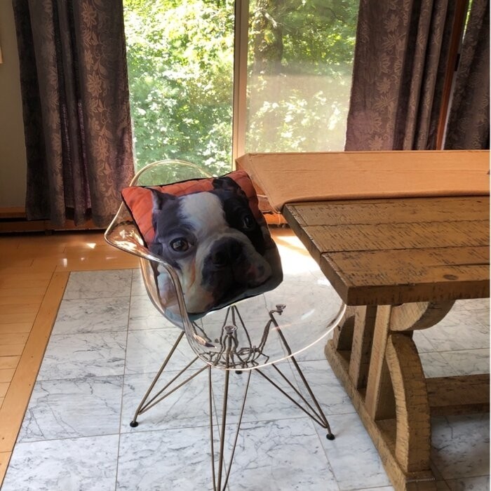 Nunley Stacking Arm Chair in Clear