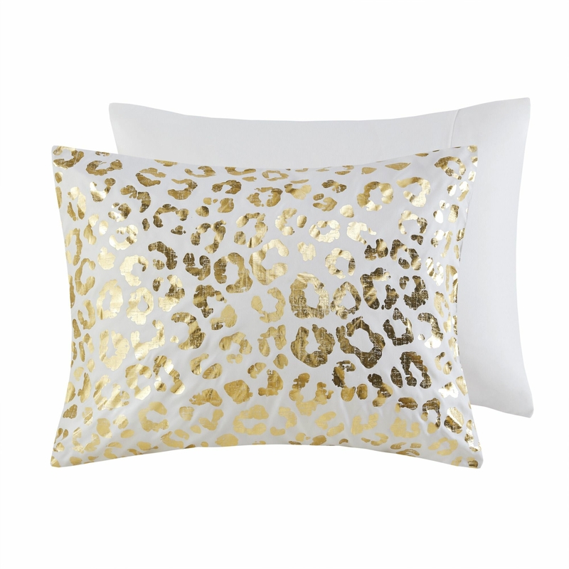 Oceane Gold/Ivory Microfiber Comforter Set