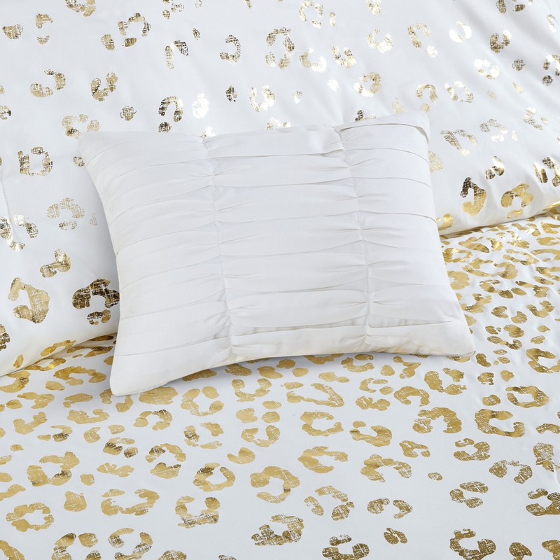 Oceane Gold/Ivory Microfiber Comforter Set