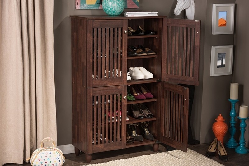 Office Home 18 Pair Shoe Storage Cabinet