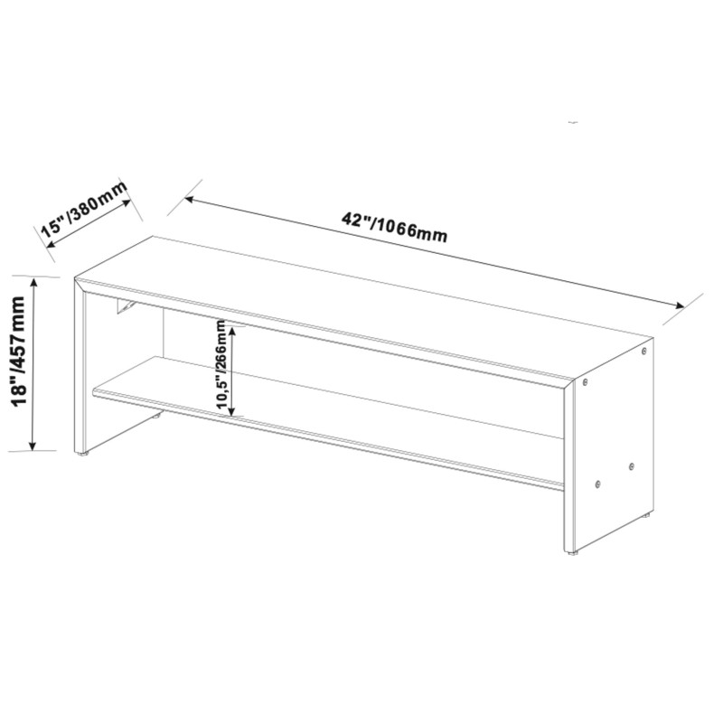 Osterhoudt Solid Wood Shelves Storage Bench