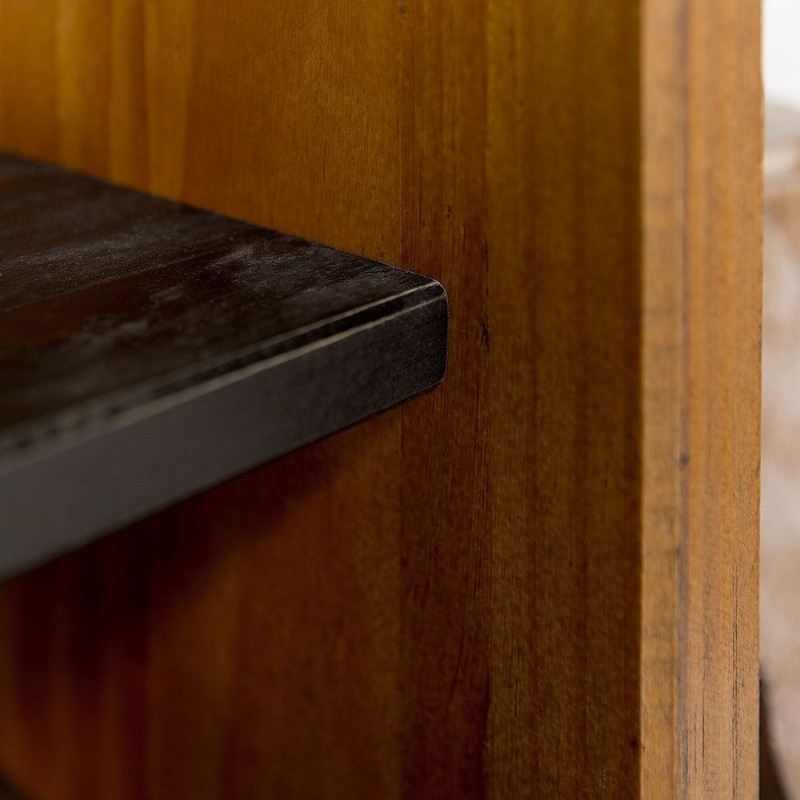 Osterhoudt Solid Wood Shelves Storage Bench
