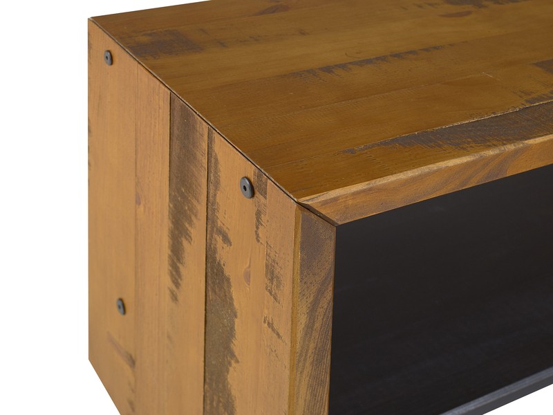 Osterhoudt Solid Wood Shelves Storage Bench