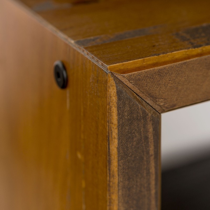 Osterhoudt Solid Wood Shelves Storage Bench