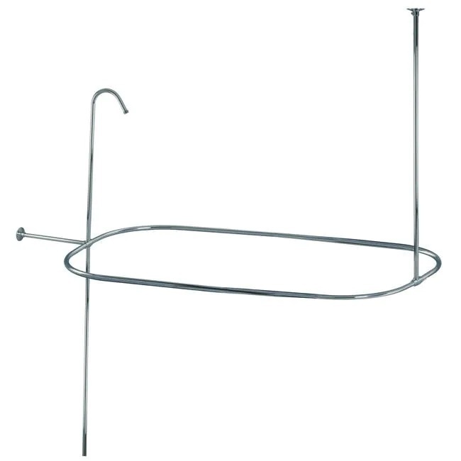 Oval Shower Curtain Rail and Riser 