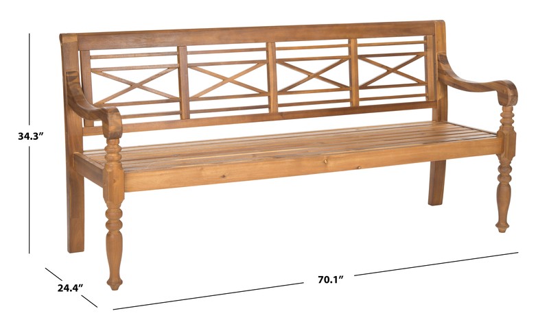 Paull Wooden Garden Bench
