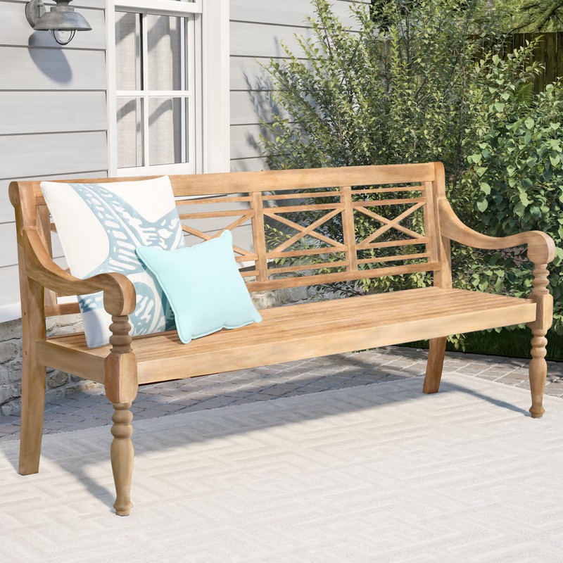 Wooden Bench With Back - Ideas on Foter