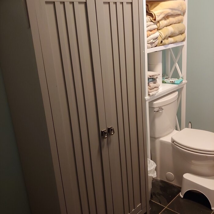 Pernell 31'' W x 16'' D Free-Standing Bathroom Cabinet