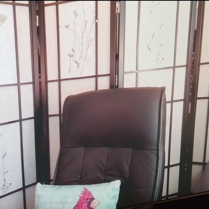 Pothier 70'' H 4 - Panel Solid Wood Folding Room Divider