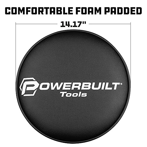 Powerbuilt Industrial Design Shop Stool - 240375, Black