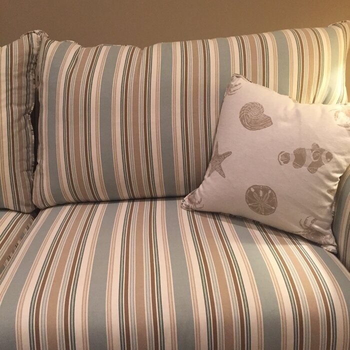 Presley Cotton Rolled Arm Sofa Bed with Reversible Cushions