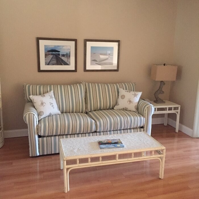 Presley Cotton Rolled Arm Sofa Bed with Reversible Cushions