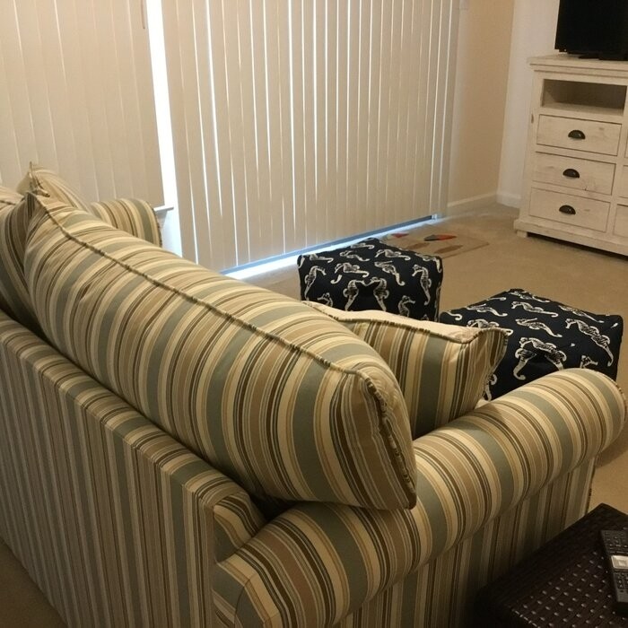 Presley Cotton Rolled Arm Sofa Bed with Reversible Cushions