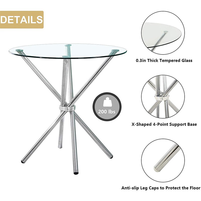 Prissie 4 - Person Counter Height Dining Set