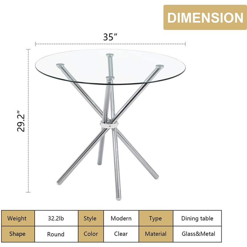 Prissie 4 - Person Counter Height Dining Set
