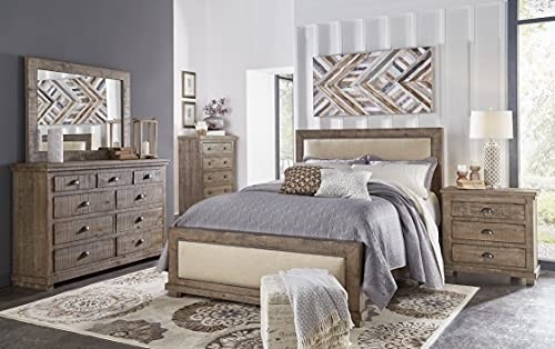 Progressive Furniture Willow Nightstand, Weathered Gray