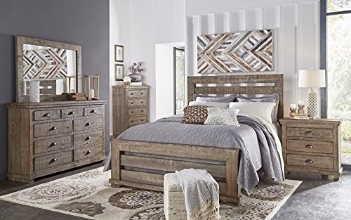 Progressive Furniture Willow Nightstand, Weathered Gray